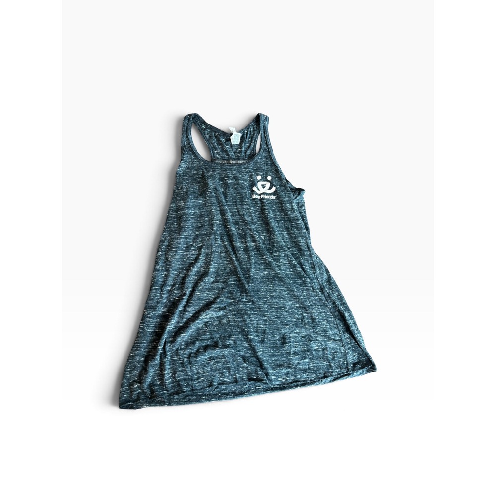 Bella Canvas Tank Top Medium Gray Best Friends Animal Society Racerback Dye